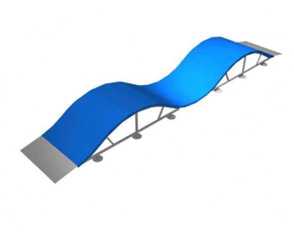 JSK1088-K Skate Ramp - Double Wave 60