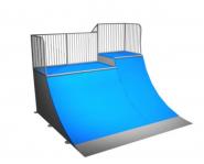 JSK9008-K Skate ramp - Quarter Pipe & Extension 150-180