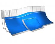JSK9089-K Skate ramp - Quarter Pipe Comb